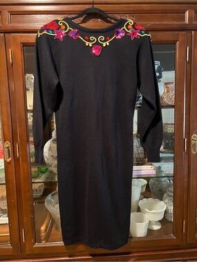Vintage Plain Jane 80s sweater dress with sequins